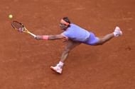 Rafael Nadal in action at the Italian Open